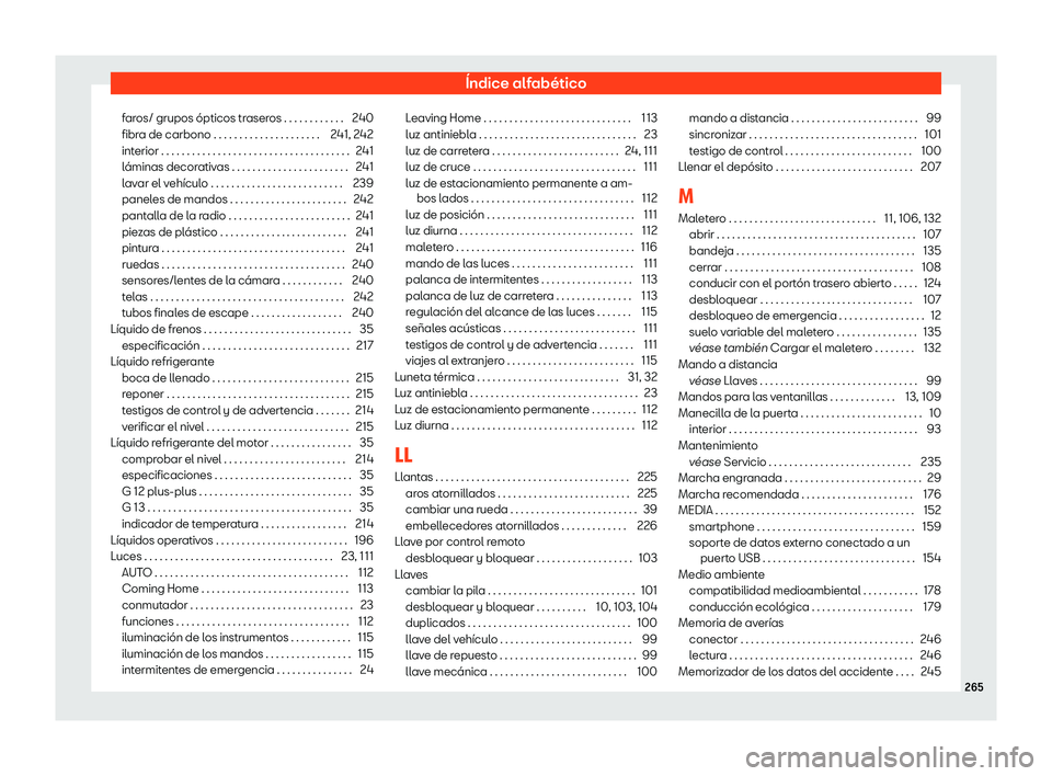 Seat Mii electric 2018 Manual de instrucciones (in Spanish) Seat Mii electric 2018 Manual de instrucciones (in Spanish)