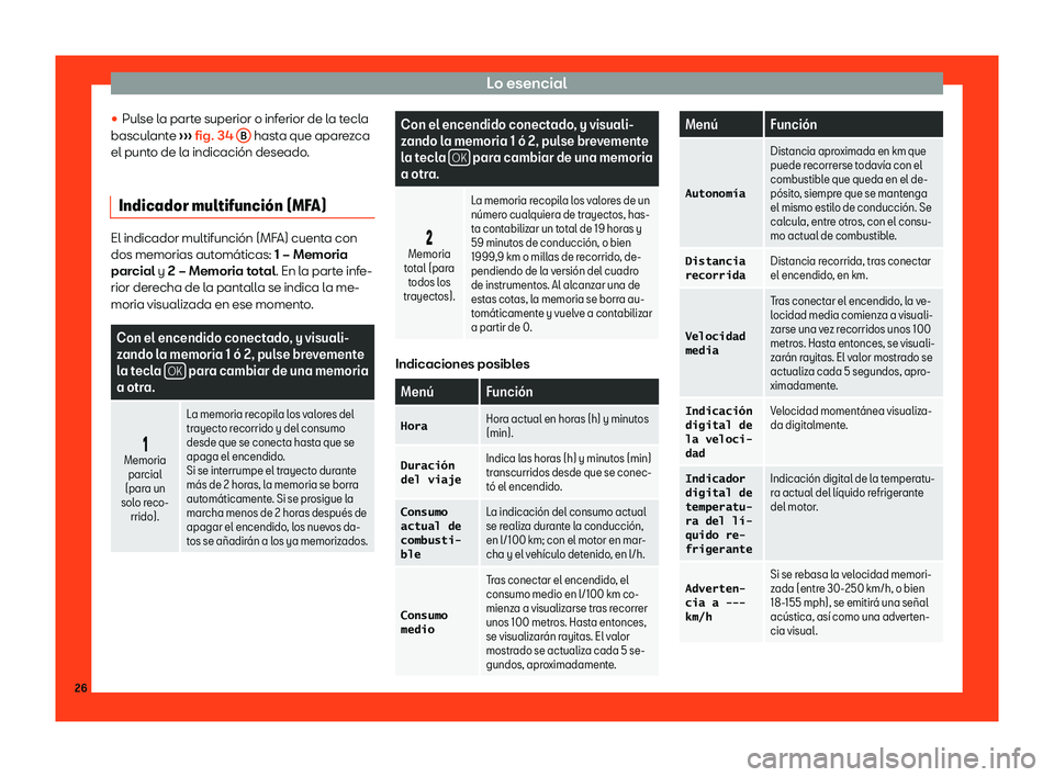Seat Mii electric 2018  Manual de instrucciones (in Spanish) Lo esencial
