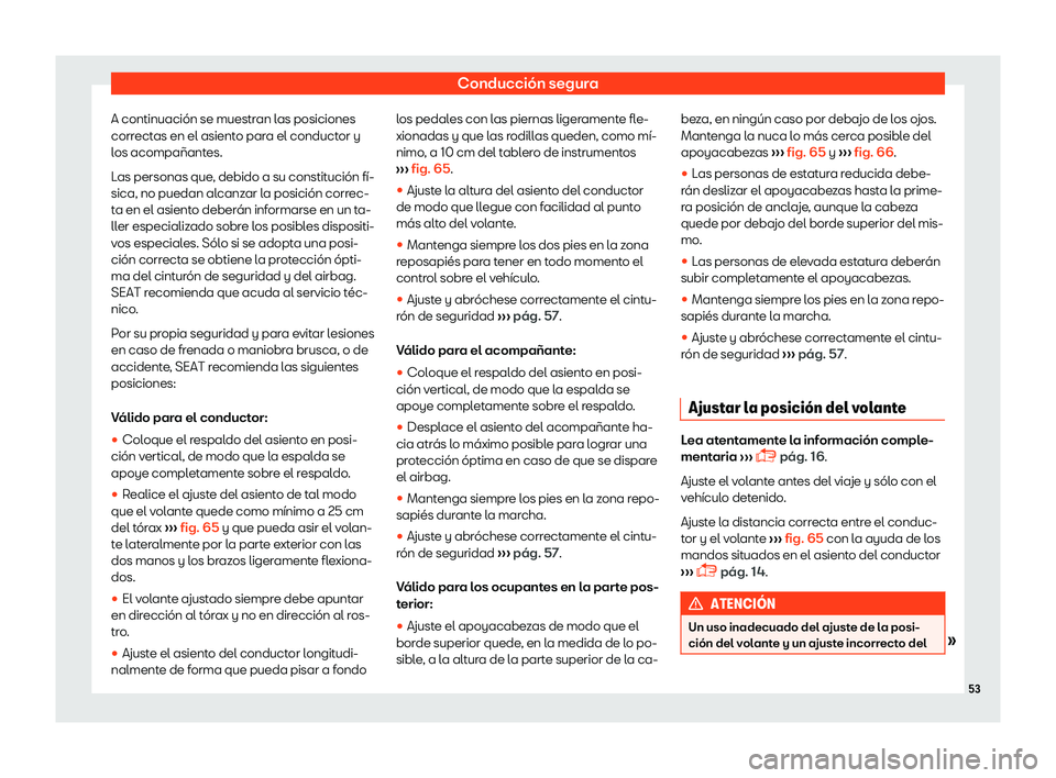 Seat Mii electric 2018  Manual de instrucciones (in Spanish) Conducci