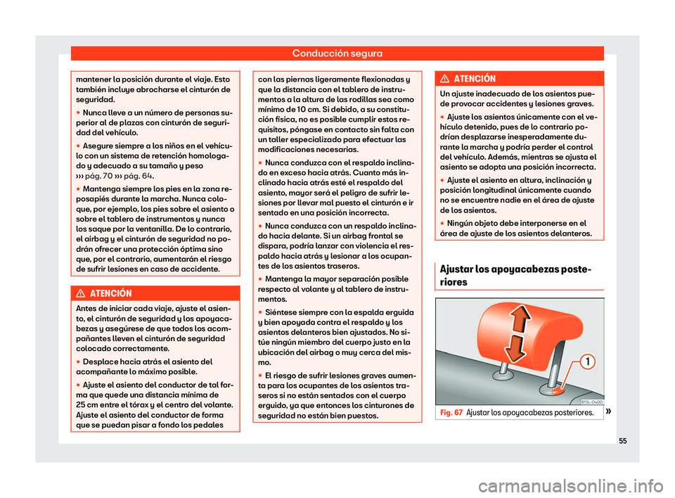 Seat Mii electric 2018  Manual de instrucciones (in Spanish) Conducci