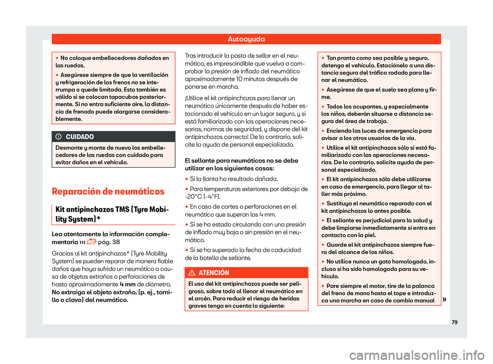 Seat Mii electric 2018  Manual de instrucciones (in Spanish) Autoayuda
