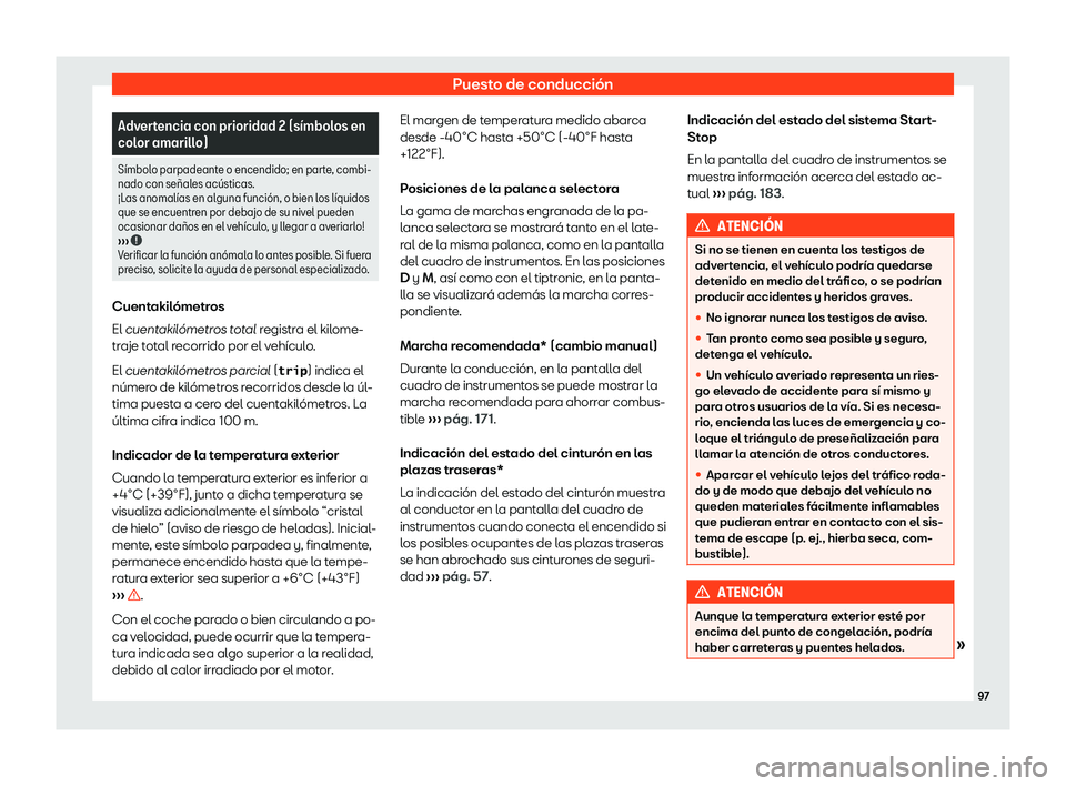 Seat Mii electric 2018  Manual de instrucciones (in Spanish) Puesto de conducci