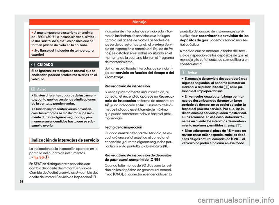 Seat Mii electric 2018  Manual de instrucciones (in Spanish) Manejo
