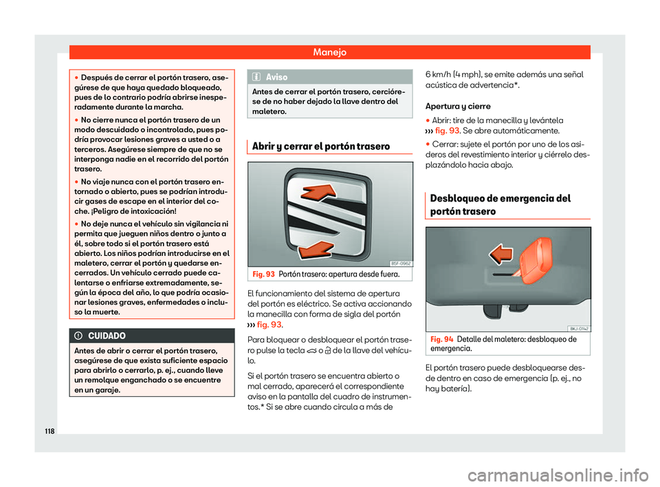 Seat Ibiza 2020  Manual de instrucciones (in Spanish) Manejo
