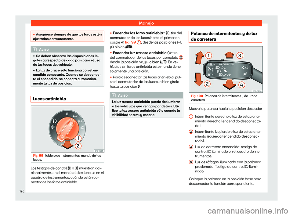 Seat Ibiza 2020  Manual de instrucciones (in Spanish) Manejo
