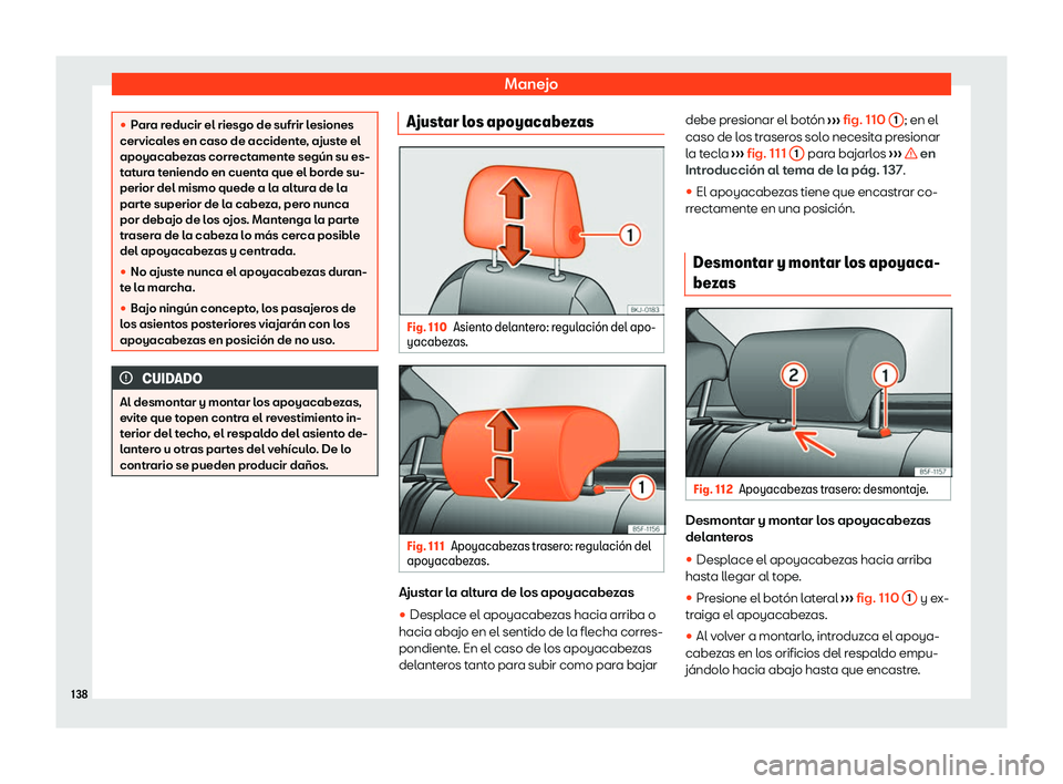 Seat Ibiza 2020  Manual de instrucciones (in Spanish) Manejo
