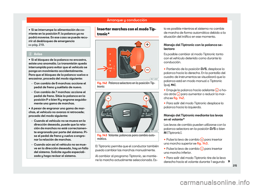 Seat Ibiza 2020  Manual de instrucciones (in Spanish) Arranque y conducción
