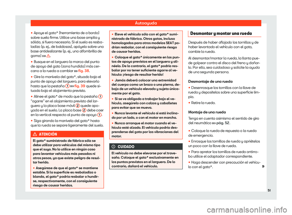 Seat Ibiza 2020  Manual de instrucciones (in Spanish) Autoayuda
