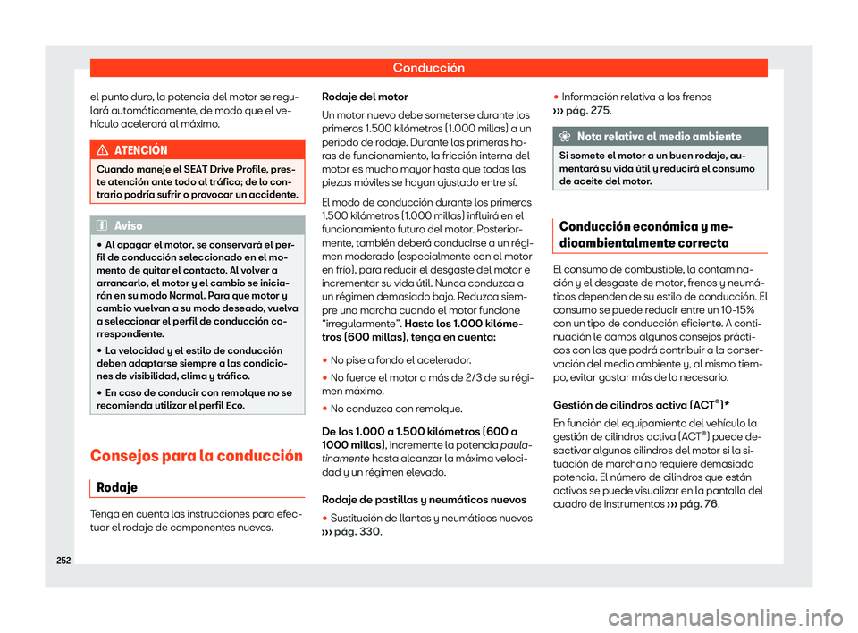 Seat Ibiza 2019  Manual de instrucciones (in Spanish) Conducci