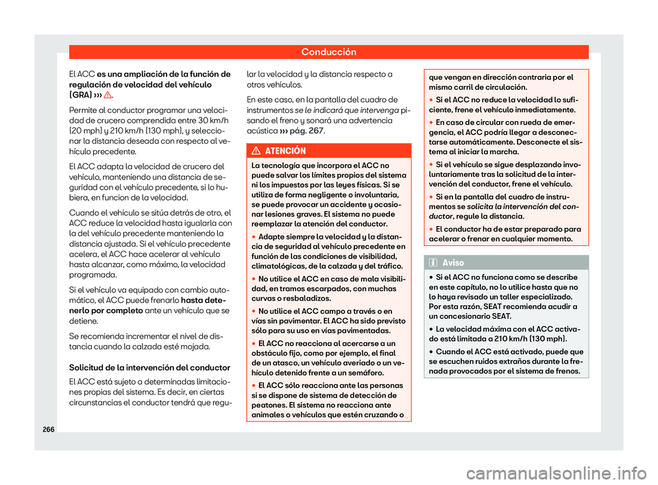 Seat Ibiza 2019  Manual de instrucciones (in Spanish) Conducci