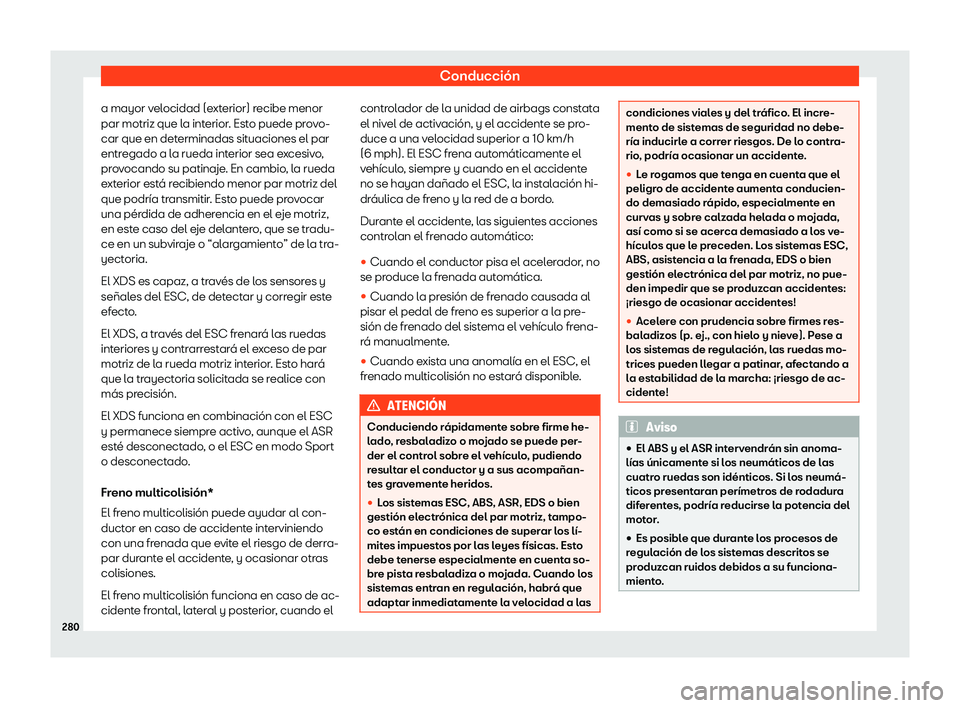 Seat Ibiza 2019  Manual de instrucciones (in Spanish) Conducci