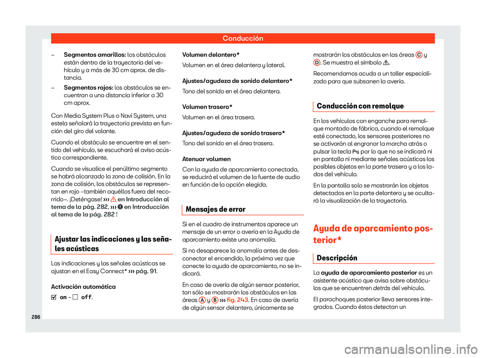 Seat Ibiza 2019  Manual de instrucciones (in Spanish) Conducci