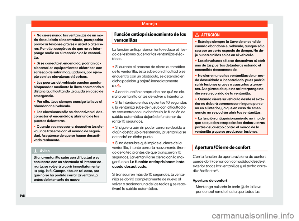 Seat Ibiza 2018  Manual de instrucciones (in Spanish) Manejo
