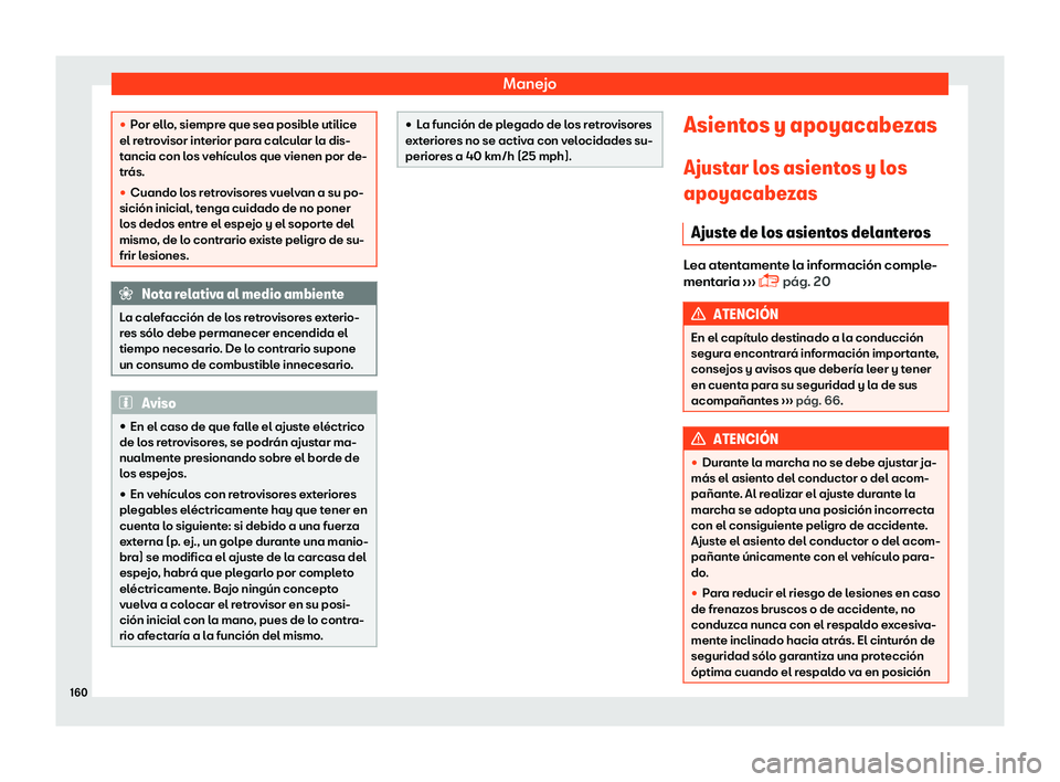 Seat Ibiza 2018  Manual de instrucciones (in Spanish) Manejo
