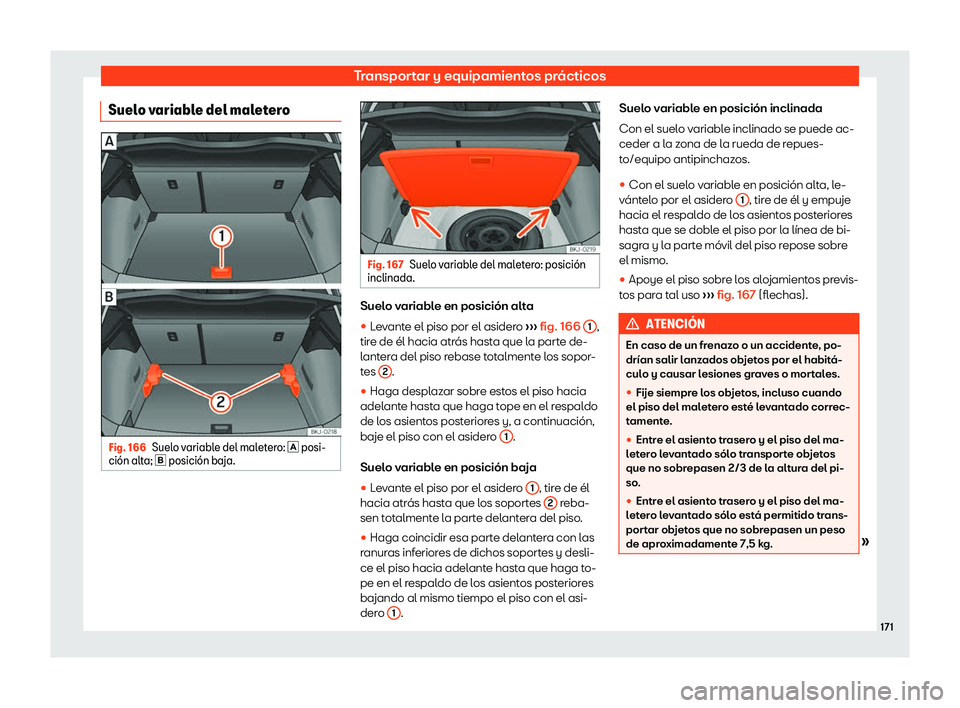 Seat Ibiza 2018  Manual de instrucciones (in Spanish) Transportar y equipamientos pr