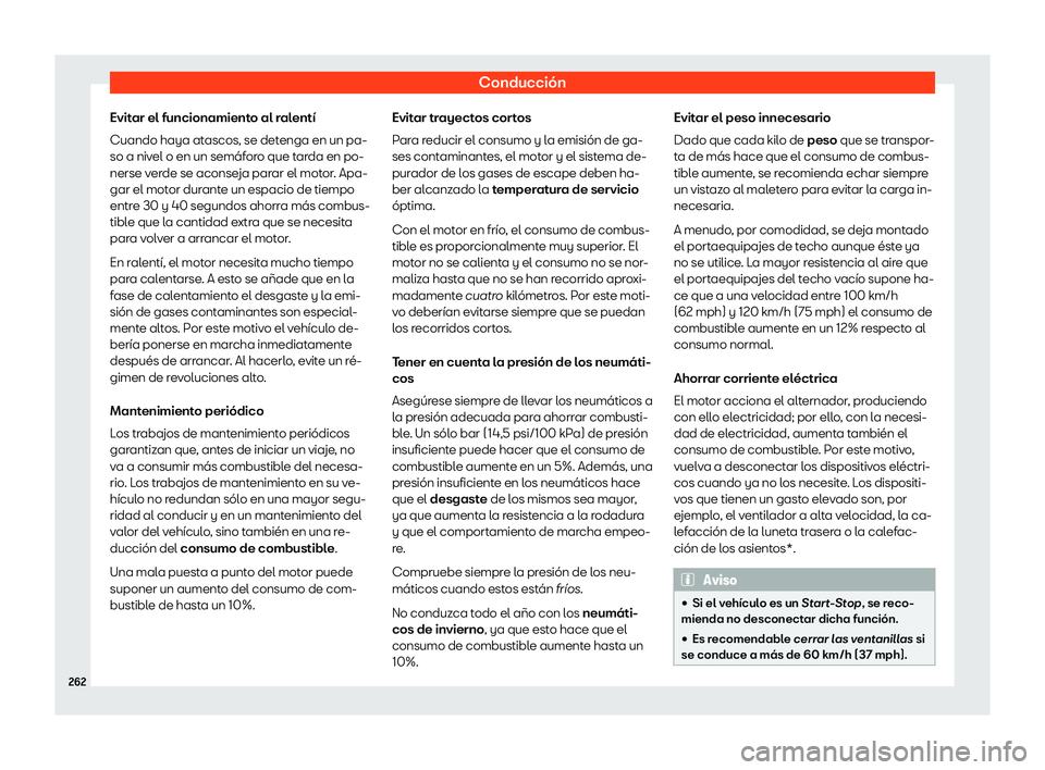 Seat Ibiza 2018  Manual de instrucciones (in Spanish) Conducci
