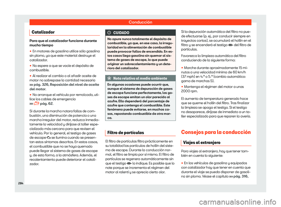 Seat Ibiza 2018  Manual de instrucciones (in Spanish) Conducci
