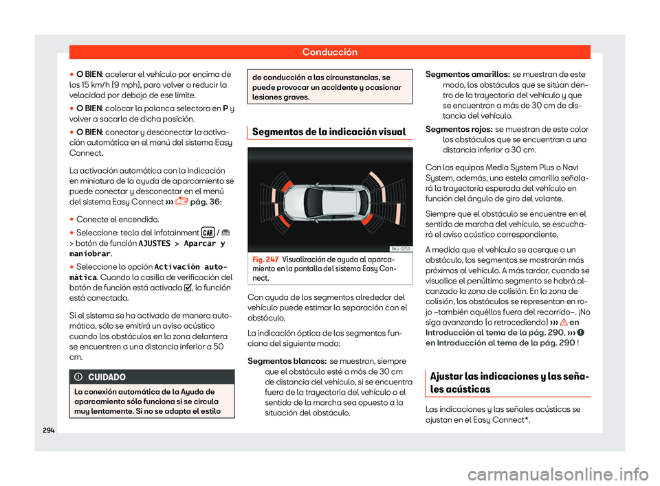 Seat Ibiza 2018  Manual de instrucciones (in Spanish) Conducci