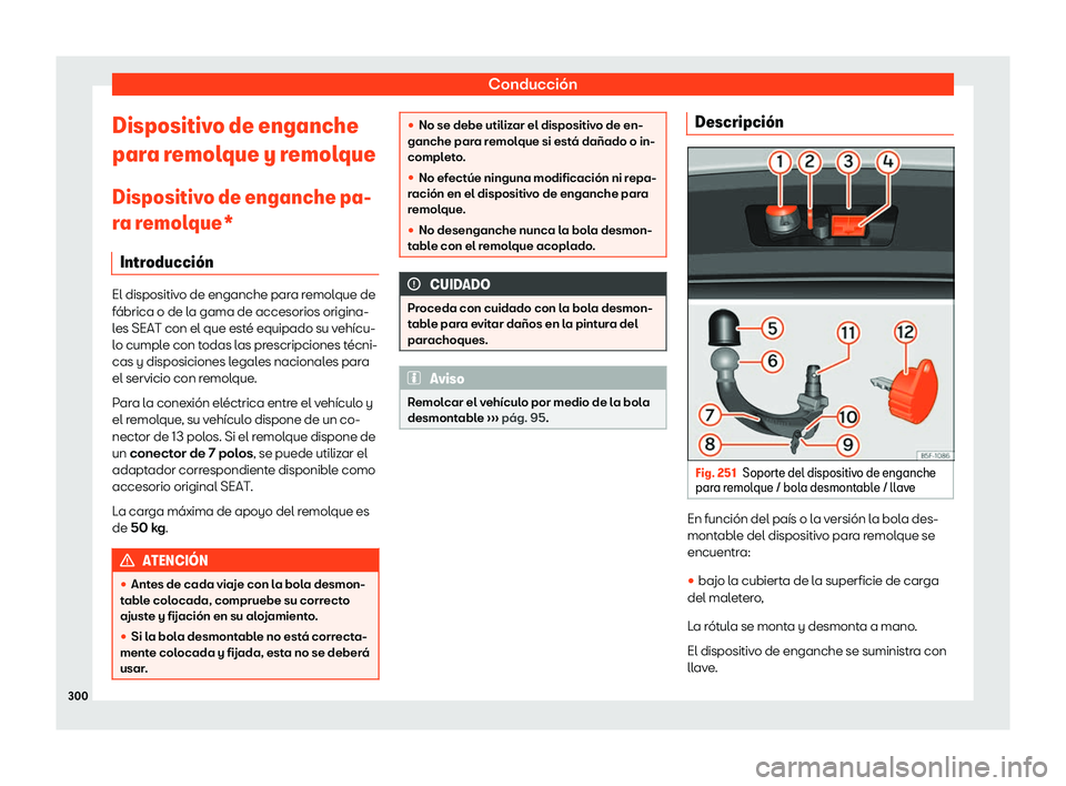 Seat Ibiza 2018 Manual de instrucciones (in Spanish) Conducci Seat Ibiza 2018 Manual de instrucciones (in Spanish) Conducci