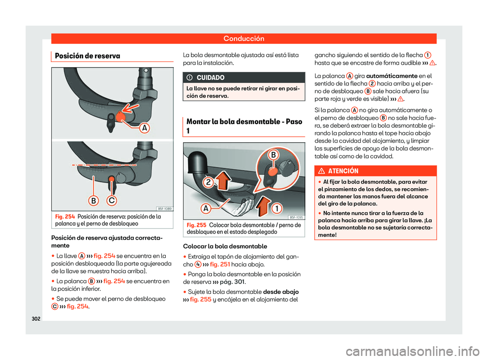 Seat Ibiza 2018 Manual de instrucciones (in Spanish) Conducci Seat Ibiza 2018 Manual de instrucciones (in Spanish) Conducci