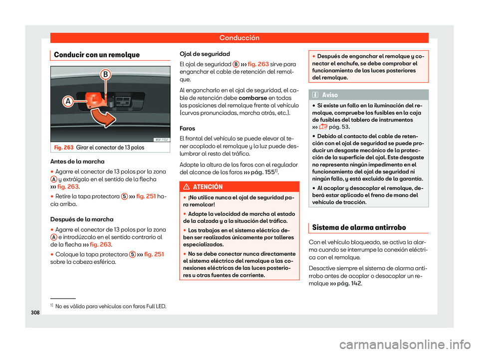 Seat Ibiza 2018 Manual de instrucciones (in Spanish) Conducci Seat Ibiza 2018 Manual de instrucciones (in Spanish) Conducci