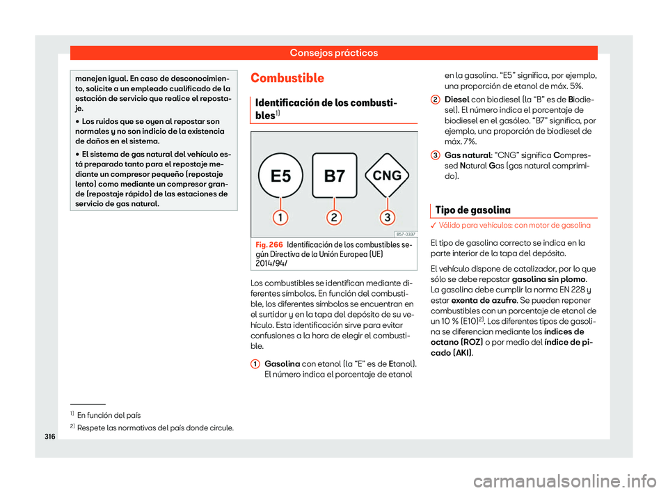 Seat Ibiza 2018 Manual de instrucciones (in Spanish) Consejos pr Seat Ibiza 2018 Manual de instrucciones (in Spanish) Consejos pr