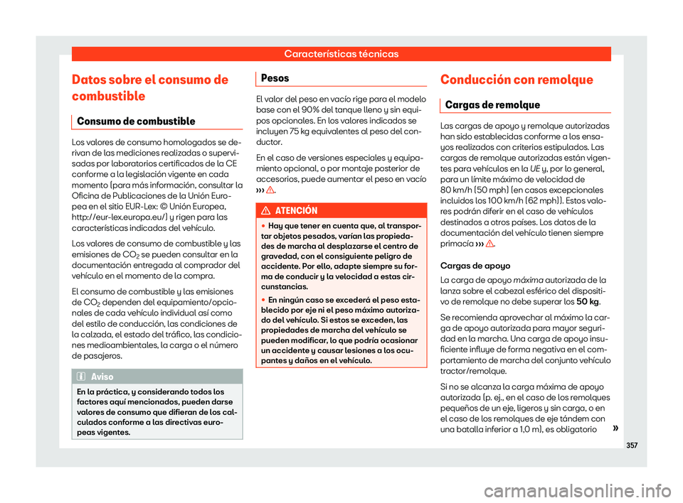 Seat Ibiza 2018  Manual de instrucciones (in Spanish) Caracter