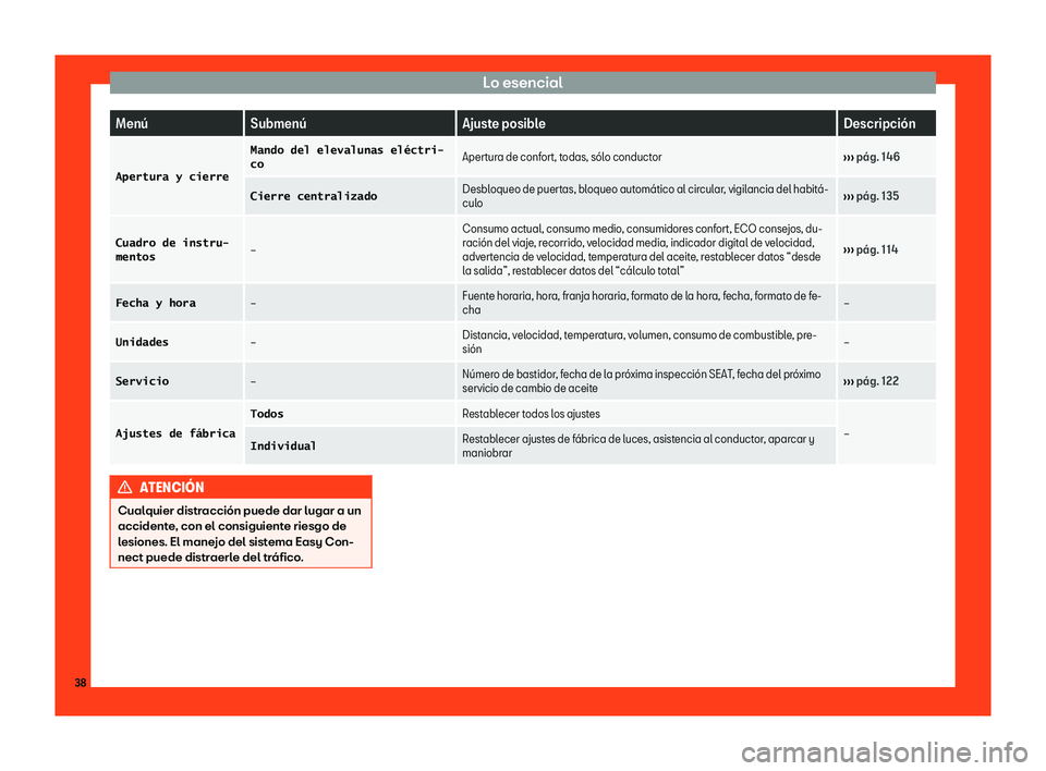 Seat Ibiza 2018 Manual de instrucciones (in Spanish) Lo esencial
Men Seat Ibiza 2018 Manual de instrucciones (in Spanish) Lo esencial
Men