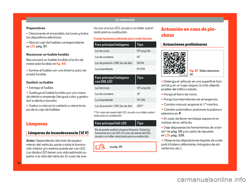 Seat Ibiza 2018  Manual de instrucciones (in Spanish) Lo esencial
Preparativos
