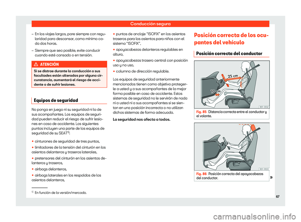 Seat Ibiza 2018  Manual de instrucciones (in Spanish) Conducci