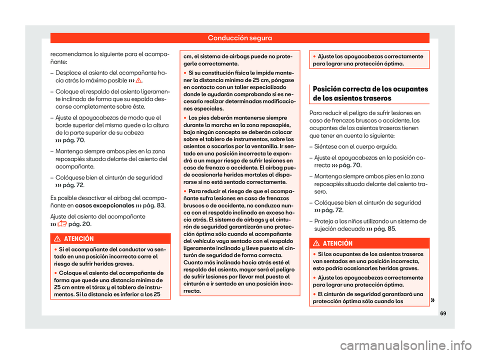 Seat Ibiza 2018  Manual de instrucciones (in Spanish) Conducci