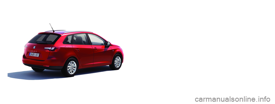 Seat Ibiza ST 2012  Manual de instrucciones (in Spanish) SEAT S.A. se preocupa constantemente por mantener todos sus tipos y mode\�los en un desarrollo continuo. Por ello le rogamos que com-
prenda que, en cualquier momento, puedan producirse modificacion