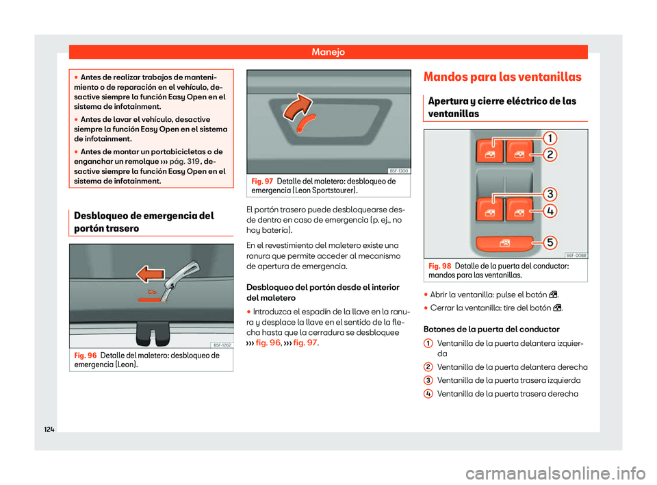 Seat Leon 2020  Manual de instrucciones (in Spanish) Manejo
