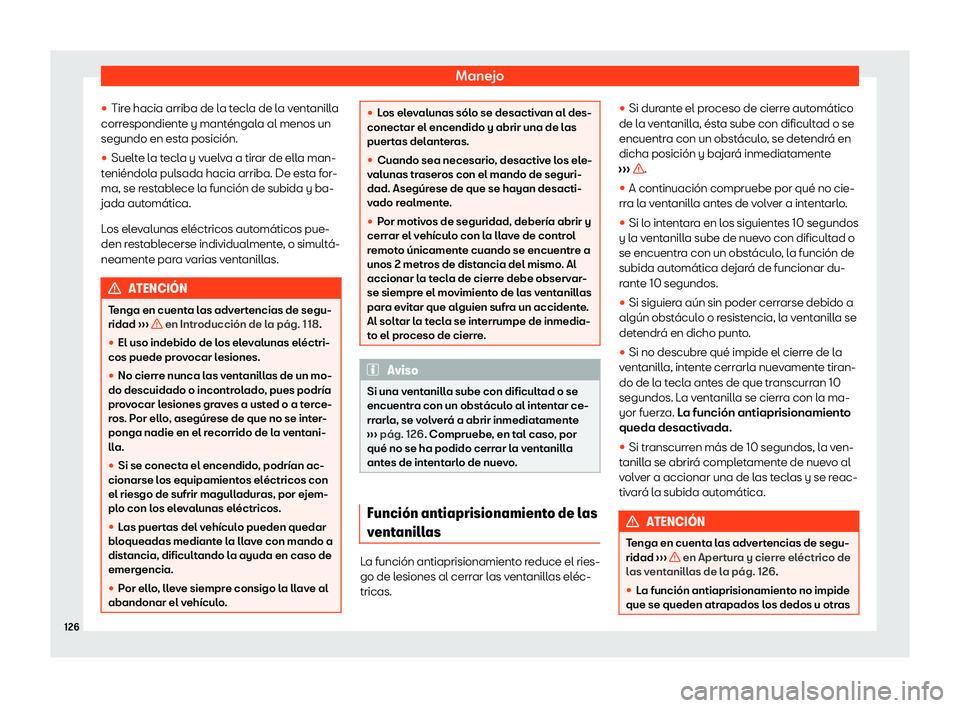 Seat Leon 2020  Manual de instrucciones (in Spanish) Manejo
