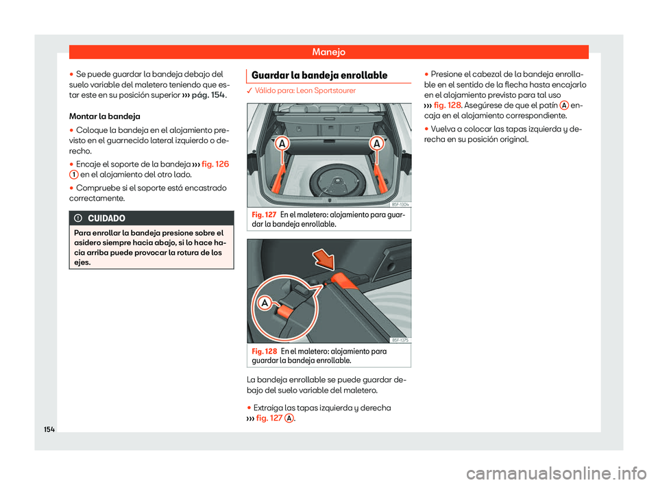 Seat Leon 2020  Manual de instrucciones (in Spanish) Manejo
