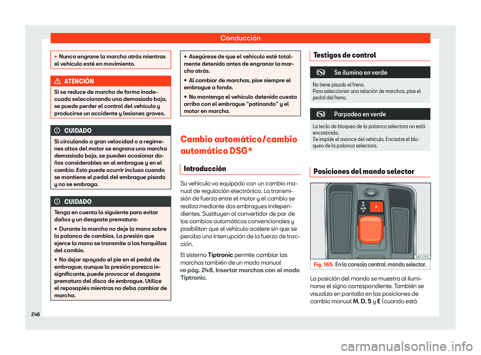 Seat Leon 2020  Manual de instrucciones (in Spanish) Conducción
