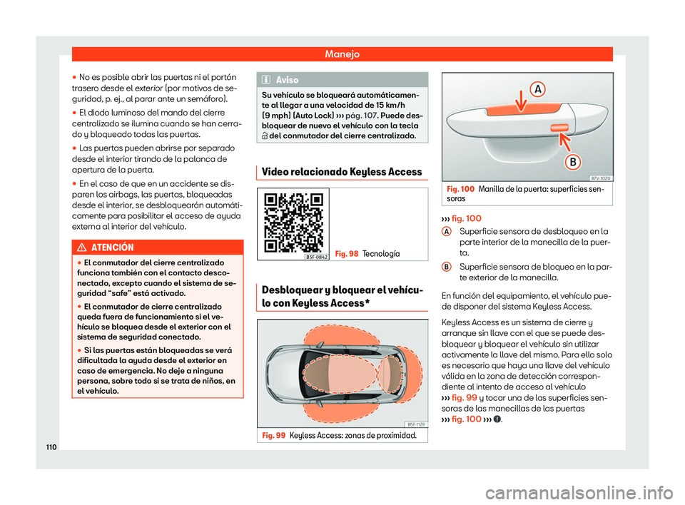 Seat Leon Sportstourer 2019  Manual de instrucciones (in Spanish) Manejo
