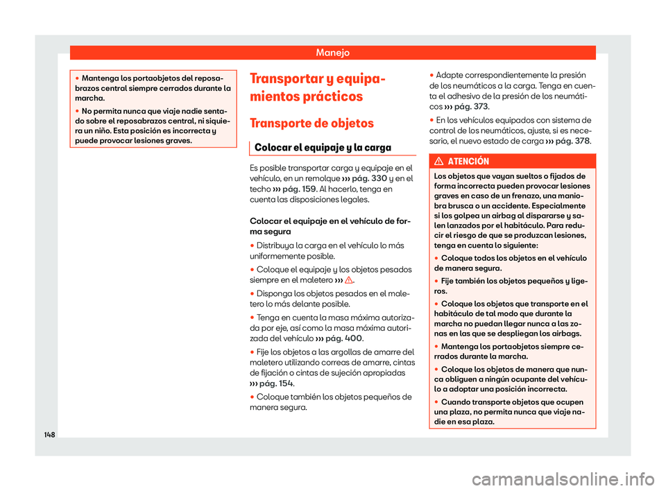 Seat Leon Sportstourer 2019  Manual de instrucciones (in Spanish) Manejo
