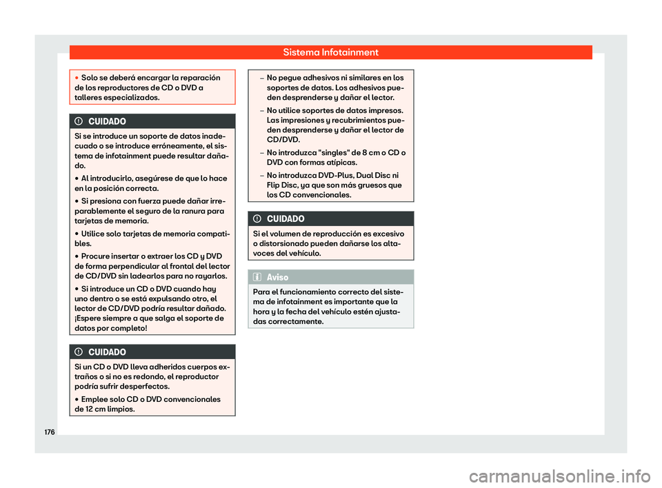 Seat Leon Sportstourer 2019  Manual de instrucciones (in Spanish) Sistema Infotainment

