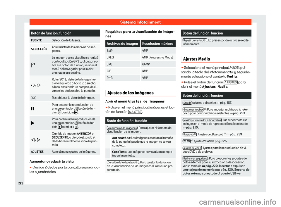 Seat Leon Sportstourer 2019  Manual de instrucciones (in Spanish) Sistema Infotainment
Bot