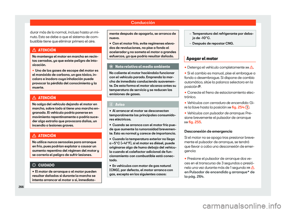 Seat Leon Sportstourer 2019  Manual de instrucciones (in Spanish) Conducci