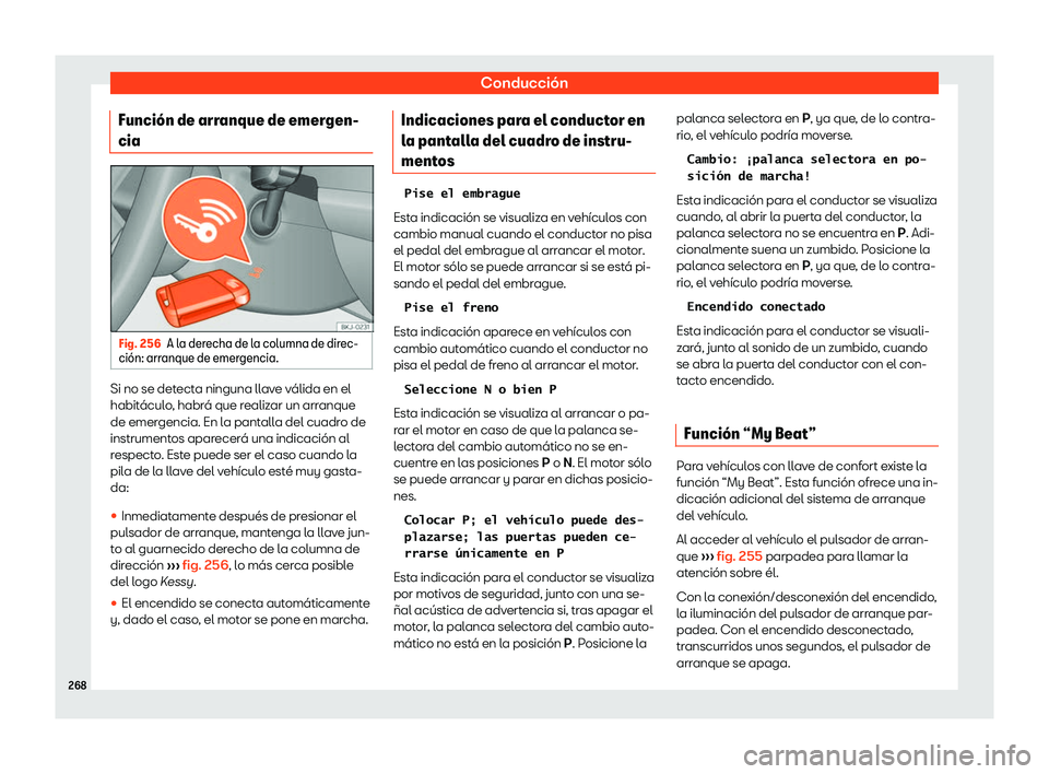 Seat Leon Sportstourer 2019  Manual de instrucciones (in Spanish) Conducci