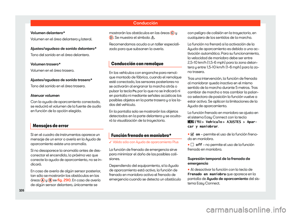 Seat Leon Sportstourer 2019  Manual de instrucciones (in Spanish) Conducci