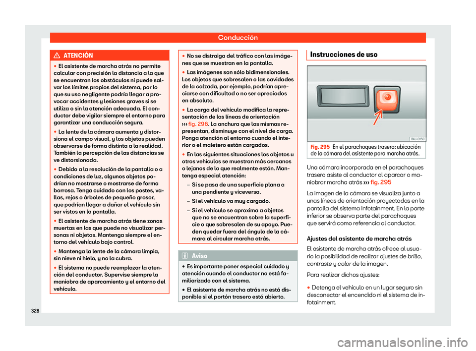 Seat Leon Sportstourer 2019  Manual de instrucciones (in Spanish) Conducci