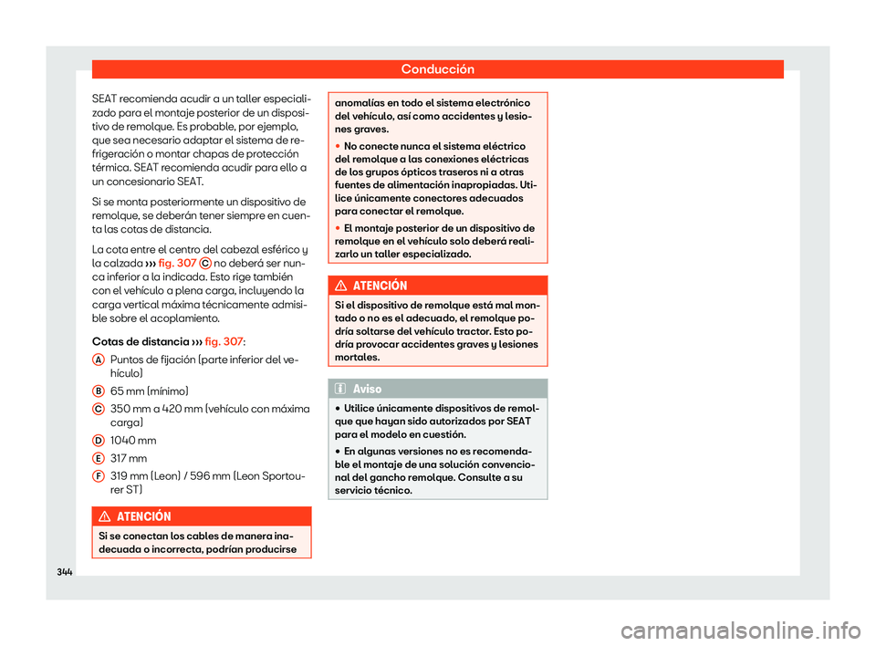 Seat Leon Sportstourer 2019  Manual de instrucciones (in Spanish) Conducci