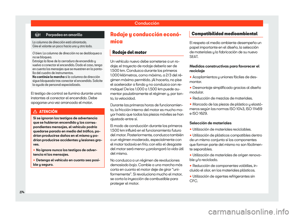 Seat Leon 2018 Manual de instrucciones (in Spanish) Conducci Seat Leon 2018 Manual de instrucciones (in Spanish) Conducci