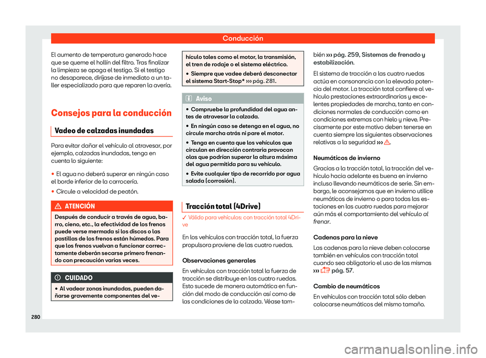 Seat Leon 2018  Manual de instrucciones (in Spanish) Conducci