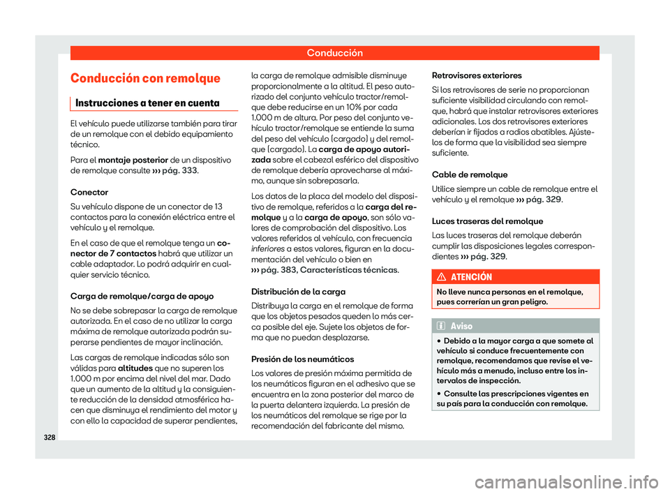 Seat Leon 2018 Manual de instrucciones (in Spanish) Conducci Seat Leon 2018 Manual de instrucciones (in Spanish) Conducci