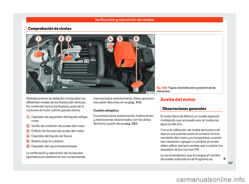 Seat Leon 2018 Manual de instrucciones (in Spanish) Verificaci Seat Leon 2018 Manual de instrucciones (in Spanish) Verificaci