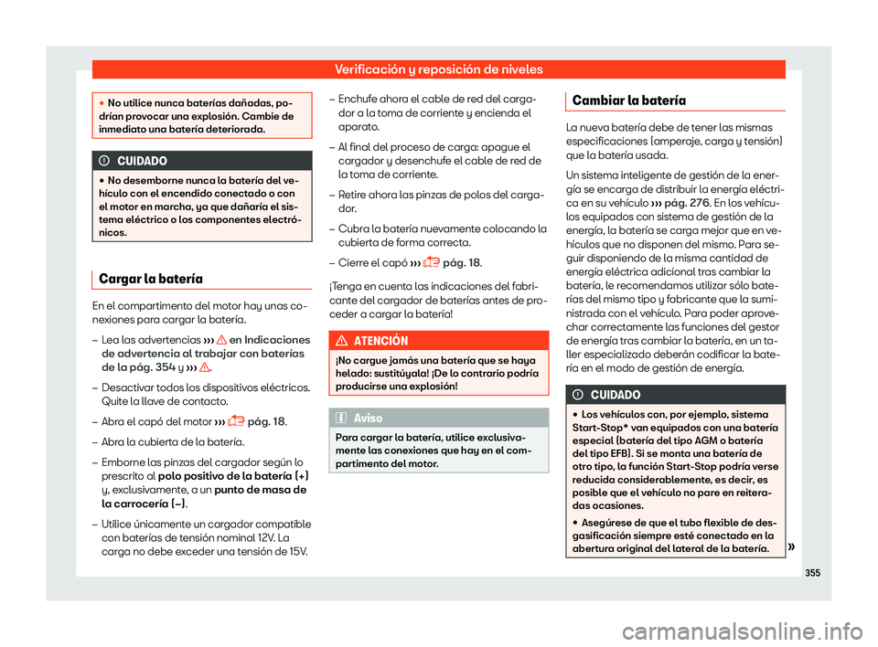 Seat Leon 2018 Manual de instrucciones (in Spanish) Verificaci Seat Leon 2018 Manual de instrucciones (in Spanish) Verificaci